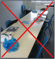 Table mal rangée