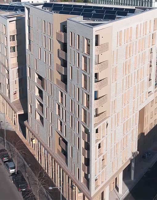 Lille-Cordonnier, réhabilitation de 120 chambres étudiantes et construction de 59 logements pour Partenord Habitat